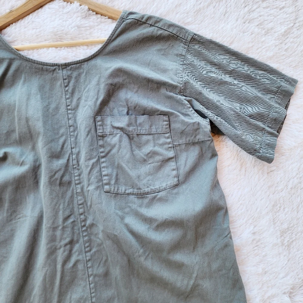 Free People Free-est‎ Grey Denim Dean Romper